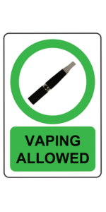 vaping allowed
